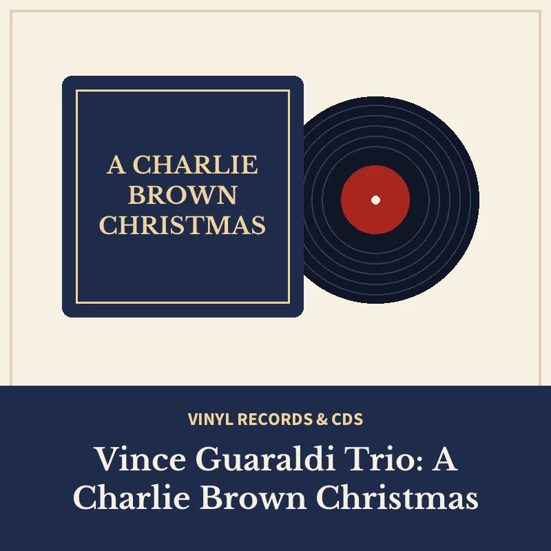 Illustration: Vince Guaraldi Trio: A Charlie Brown Christmas (Green Vinyl)
