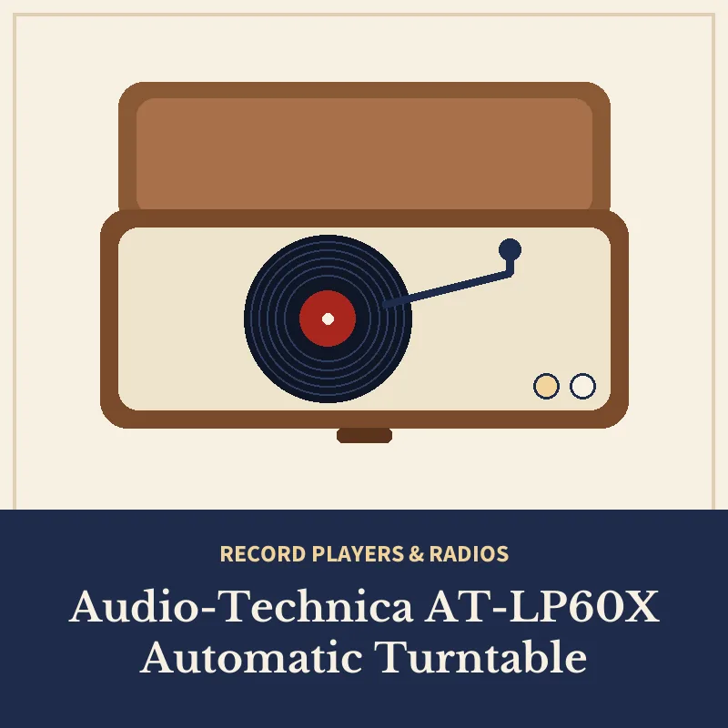 Illustration: Audio-Technica AT-LP60X Automatic Turntable