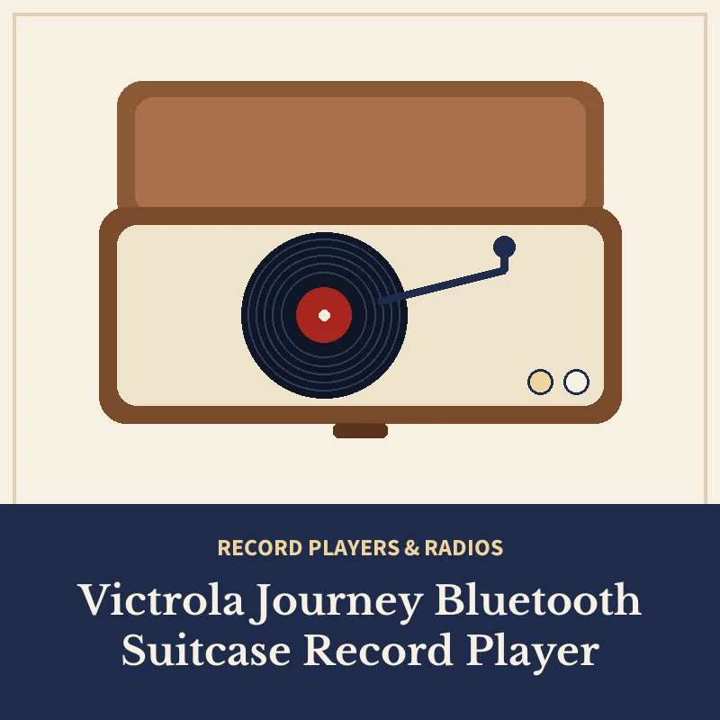 Illustration: Victrola Journey Bluetooth Suitcase Record Player
